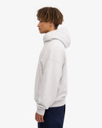 Ensemble sweat à capuche bio gris chiné clair