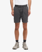 Short en sergé bio gris lave