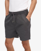 Short en sergé bio gris lave