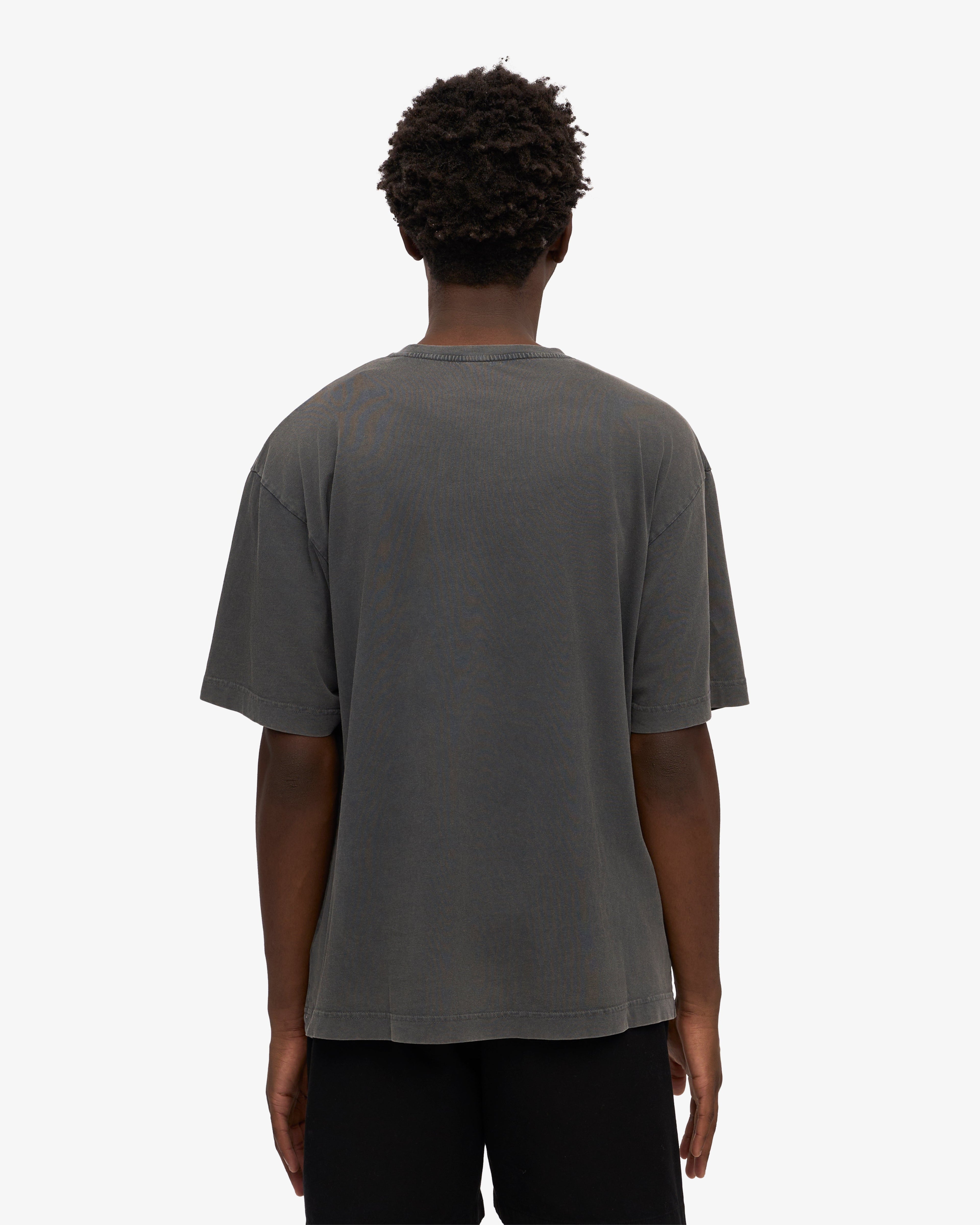 T-shirt oversize bio noir délavé