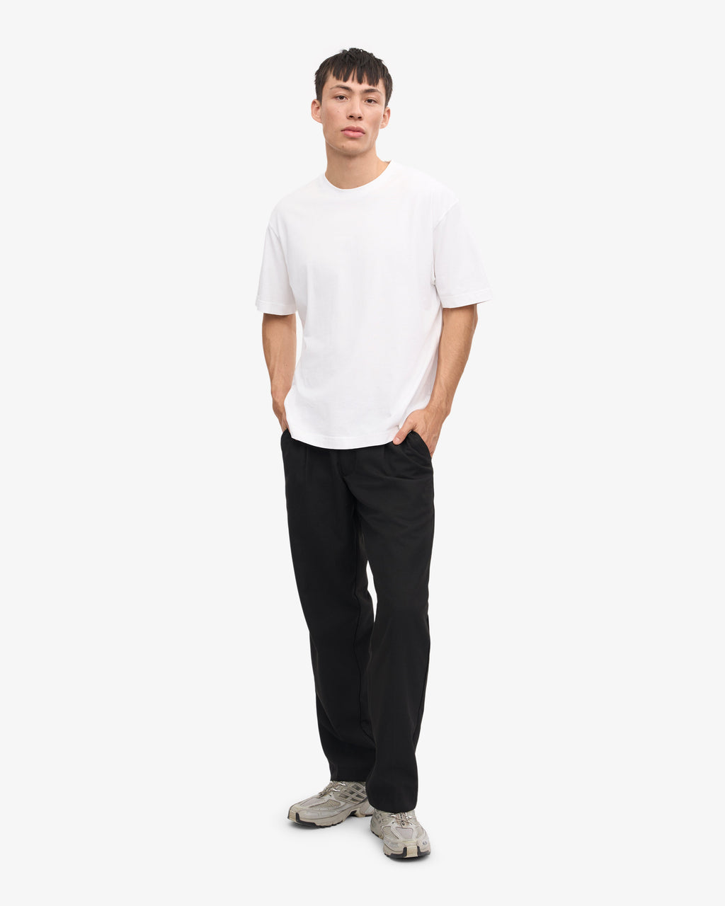 T-shirt oversize bio blanc optique