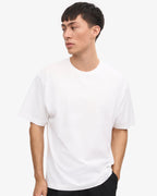 T-shirt oversize bio blanc optique