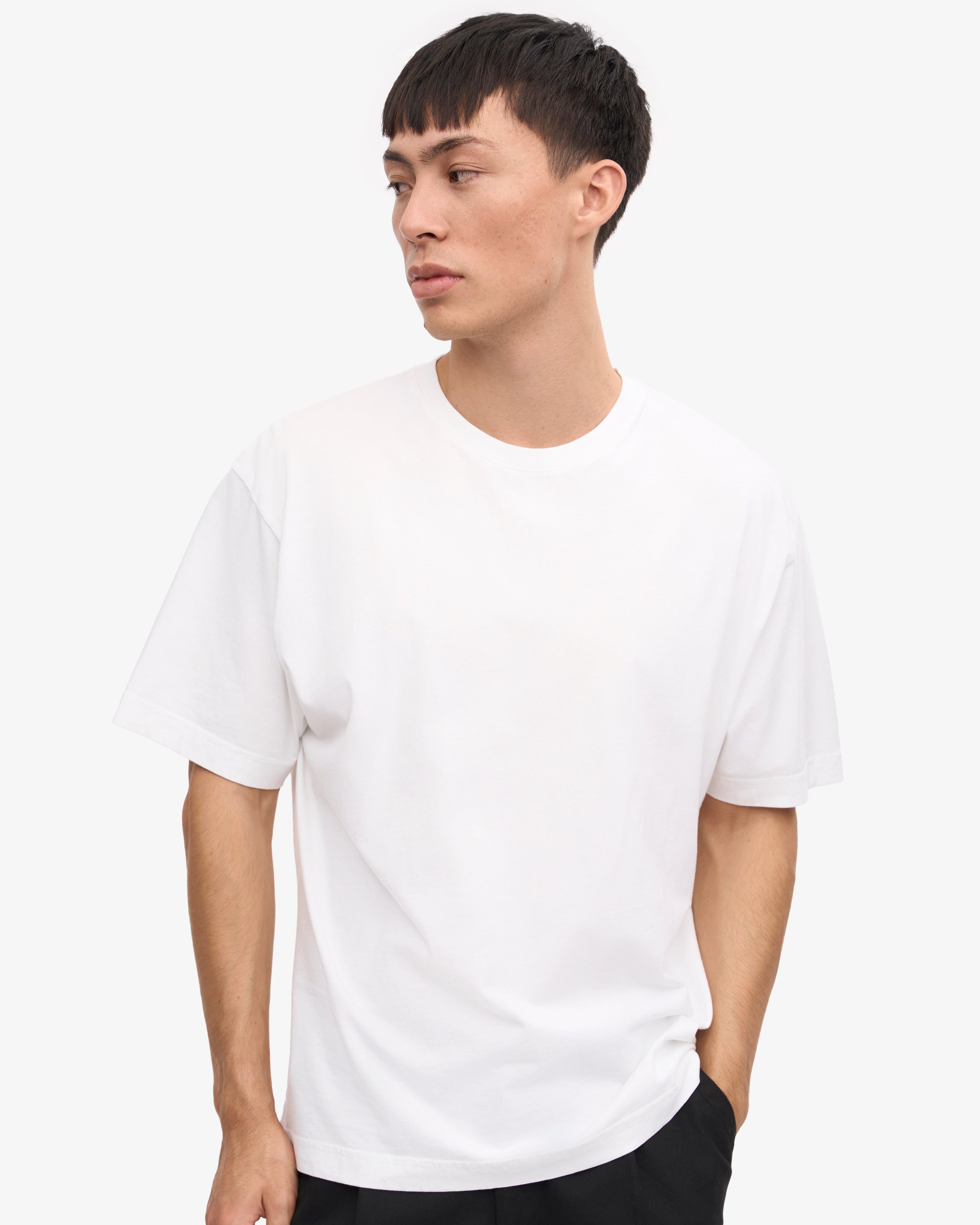 T-shirt oversize bio blanc optique